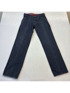 Ermenegildo Zegna Navy Straight-Leg Jeans